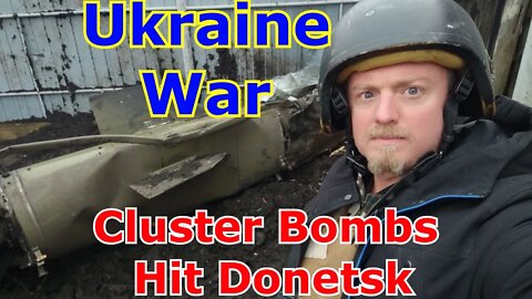Massive Cluster Bomb Hits Donetsk Oil Plant and civilian area(My Investigation)