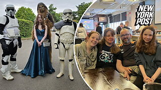 'Star Wars'-obsessed dad escorts daughter to prom as a stormtrooper