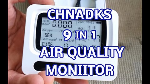 CHNADKS portable 9 in 1 Air Quality Monitor