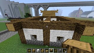 Minecraft: Small Medieval Homes Tutorial [part 109 season 1]