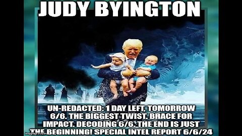 Judy Byington: 1 Day Left, 6/6. The Biggest Twist. Brace for Impact. Decoding 6/6.