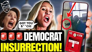 Democrat Caught ON-CAMERA Pulling FIRE ALARM to EVACUATE Congress, Keep GOP From Voting | JAIL! 🔥🚨