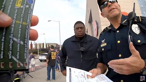 Cops HARASS US AGAIN! - Street Preaching 2019 Peach Bowl - Atlanta, GA - Kerrigan Skelly