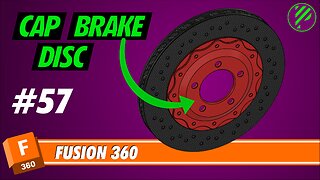 #57 Cap Brake Disc | Fusion 360 | Pistacchio Graphic