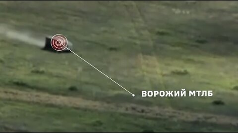 Russian MT-LB hits a mine, crew destroyed