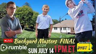 LIVE GOLF | Backyard Masters FINAL ROUND | Back-Yard Golf Tour