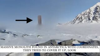 Looks like a Massive Monolith in Antarctica & They Tried To Hide it, But...