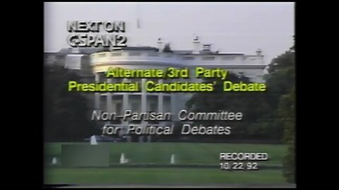 1992 U.S. Third Party Presidential Debates (October 22, 1992)