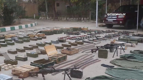 Syrian Army Discovers Large Quantities of ISIS Weapons in Deir Ezzor