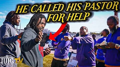 HE FACETIMED HIS PASTOR FOR HELP!!!