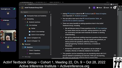ActInf Textbook Group ~ Cohort 1 ~ Meeting 22 (Chapter 9, part 2)