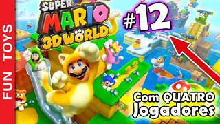 Super Mario 3d World #12 - Entramos no mundo 6 com tudo com 4 jogadores é confusão na certa! 😂😂😂