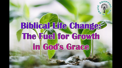 Biblical Life Change: The Fuel for Growth in God's Grace
