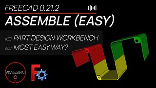 🔴 Most EASY Way To Assemble? - FreeCAD Assembly Tutorial - FreeCAD Part Assembly - FreeCAD Move Part