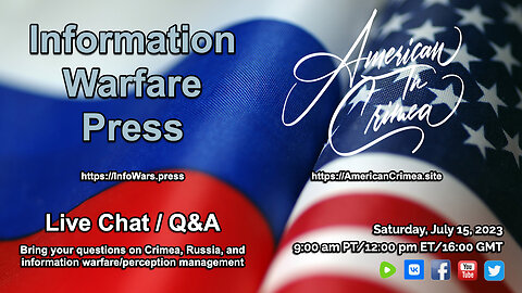 American in Crimea/Information Warfare Press live Q&A