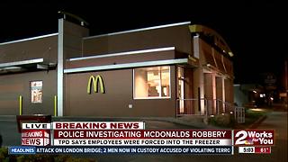 Tulsa Police investigate Midtown McDonalds robbery