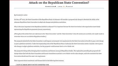 6.12.24 weekly broadcast Arkansas GOP State Convention footage