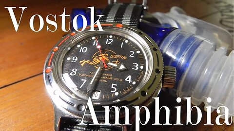 Vostok Amphibia Review: Divergent Evolution (420380 Orange Scuba Dude)