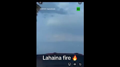Strange Thing Recorded in Sky Before Lahaina Fires