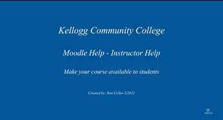 Moodle 3.8+ Make Course Available