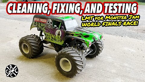 Cleaning, Prepping, and Testing RC Monster Trucks for Monster Jam World Finals' Race