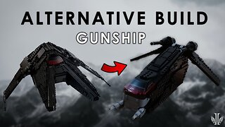 Lego GUNSHIP Alternative Build from Inquisitor Transport Scythe (75336)