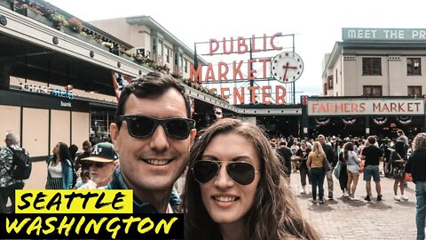 Seeing the Famous Spots in Seattle on Foot | Flying fish Public Market Center | Travel Video Vlog