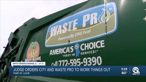Judge tells Port St. Lucie, Waste Pro officials to 'roll up your sleeves'