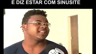 [ MEME ] ELE USOU ALGUMA COISA E DISSE QUE ESTAVA COM SINUSITE [ VIRAL ] ATE O REPORTER RIU DEMAIS