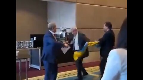 Russian Delegate Pays The Price After Stealing Ukraine Flag