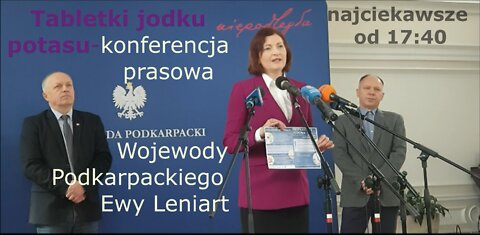 Konferencja prasowa Wojewody podkarpackiego odnośnie jodku potasu