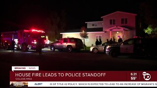 Man arrested in house fire leads to standoff in the College area