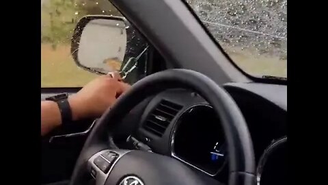 Redneck windshield wiper fix
