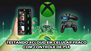 COMO JOGAR XCLOUD NO CELULAR ANDROID COM CONTROLE DE PS4