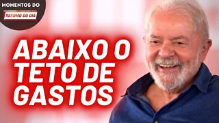 Lula afirma que derrubará teto de gastos em encontro | Momentos