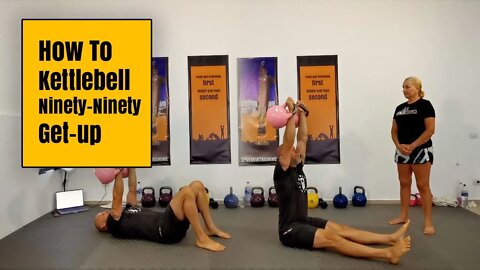 How to Kettlebell Ninety-Ninety Get-up ADVANCED CAVEMANROM