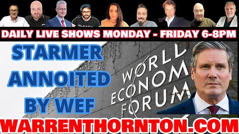 STARMER ANNOITED BY WEF WITH LEE SLAUGHTER & WARREN THORNTON