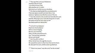 Babylon and Jerusalem - Isaiah 48