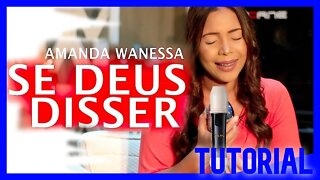 SE DEUS DISSER - AMANDA WANESSA - Tutorial com notas na tela flauta doce