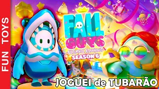 FALL GUYS - Jogando de TUBARÃO as NOVAS FASES da Temporada 6! 🦈