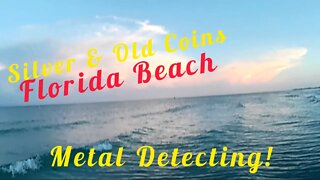 Metal Detecting Florida Beach For Gold and Silver Jewelry • Old Coin and Silver Found •