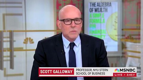 NYU Professor Scott Galloway Defends Israel On MSNBC