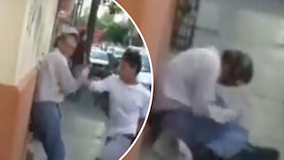 Video shows group of teens beat up elderly man in random attack in Mexico