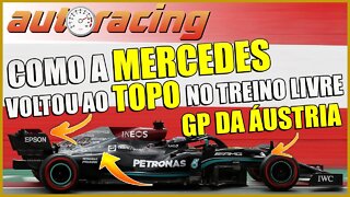 F1 MERCEDES VOLTA AO TOPO COM DOBRADINHA NO TREINO LIVRE DO GP DA ÁUSTRIA