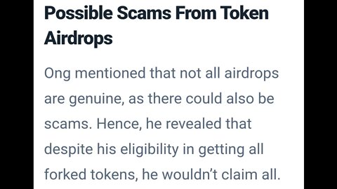 Coingecko Co-Founder Explained That Possible Scams From Token Airdrops #cryptomash #crypto #viral