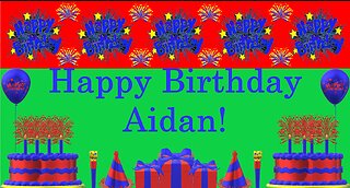 Happy Birthday 3D - Happy Birthday Aidan - Happy Birthday To You - Happy Birthday Song