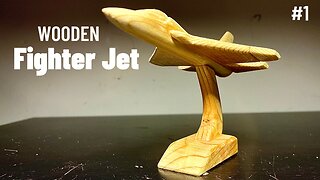 Woodcraft - How to make Scale model wooden Fighter Jet- ASMR, DIY Fighter Jet - Woodcraft Wizard