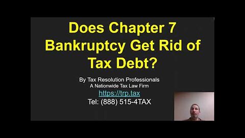 Does Chapter 7 Bankruptcy Get Rid Of Tax Debt? Yes For Income, No For Other Types!