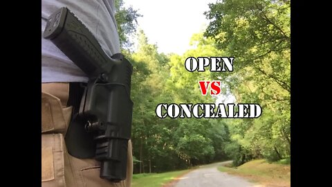 Open Carry vs Concealed Carry... Which one is for you?