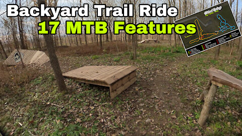 Backyard Mountain Bike Trail Tour: Let's Ride all 17 Features